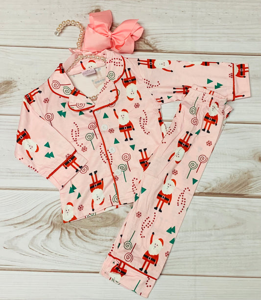 Holiday Pajamas Toddler, Girls Santa Clause, Presents, Christmas Eve Pjs,2 pc Pajama Set Santa Comes Tonight