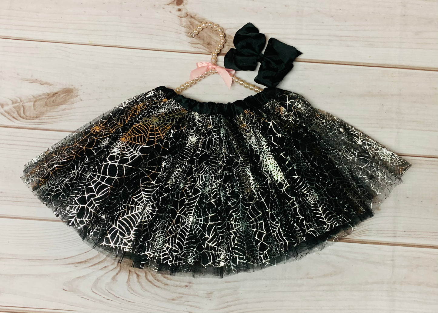 Silver Spider Halloween Tutu, Halloween Dance Recital, Girls Dancing Tutu, Dress Up, Trick or Treat Dress Up Tutu, Costume