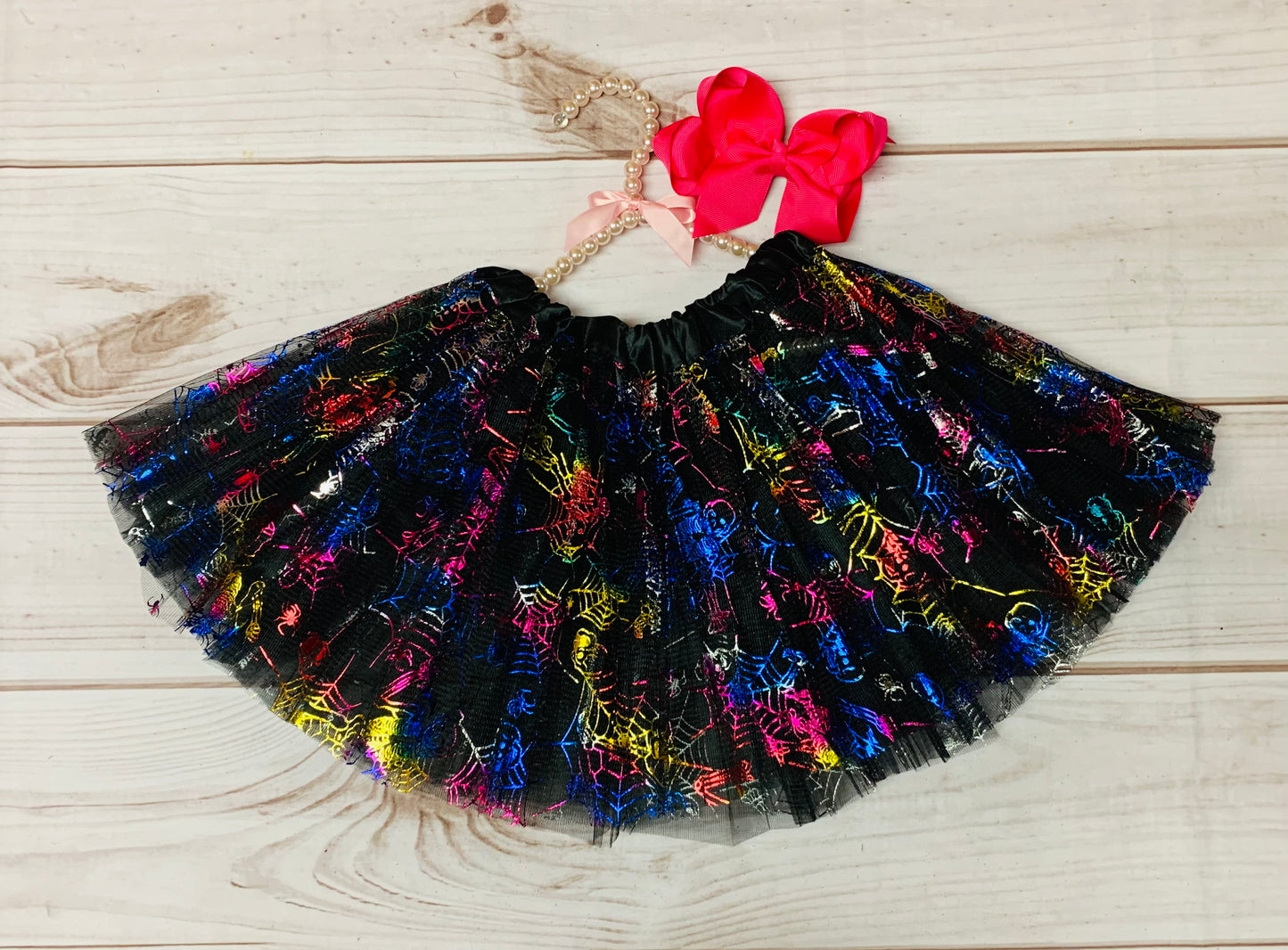 Multicolor Halloween Tutu for Girls, Ballet Halloween Recital, Halloween Tutu, Trick or Treat Dress Up Costume, Spider Web