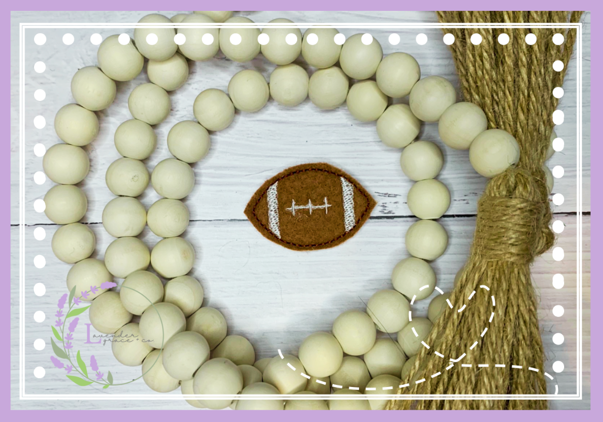 ITH Embroidery Feltie Football Digital Download, Football Design for Hair Clips, Hair Bows, Crafting Embellishments Playoff Games Paperclips