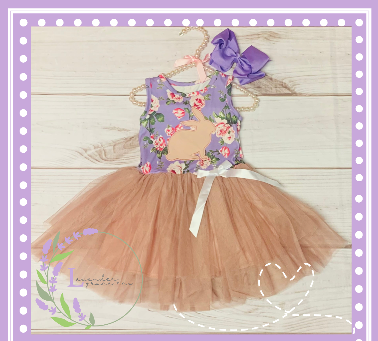 Purple Milk Silk Sleeveless Bunny w/ Pink Tutu Skirt, Girls Toddler Ballerina Tutu Easter Dress, Easter Sunday Service