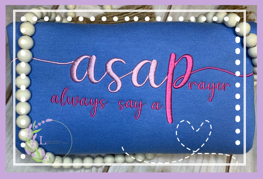 Embroidered Always Say A Prayer Sweatshirt, Religious Mama, Prayers Requested, Just Pray Sweater, Stay Positive, Positive Affirmations Wear